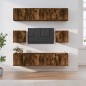 vidaXL 8-tlg. TV-Schrank-Set Räuchereiche Holzwerkstoff vidaXL 8-tlg. TV-Schrank-Set Räuchereiche Holzwerkstoff
