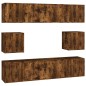 vidaXL 8-tlg. TV-Schrank-Set Räuchereiche Holzwerkstoff vidaXL 8-tlg. TV-Schrank-Set Räuchereiche Holzwerkstoff