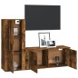 vidaXL 2-tlg. TV-Schrank-Set Räuchereiche Holzwerkstoff vidaXL 2-tlg. TV-Schrank-Set Räuchereiche Holzwerkstoff