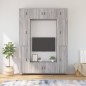 vidaXL 8-tlg. TV-Schrank-Set Grau Sonoma Holzwerkstoff vidaXL 8-tlg. TV-Schrank-Set Grau Sonoma Holzwerkstoff
