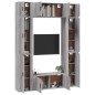 vidaXL 8-tlg. TV-Schrank-Set Grau Sonoma Holzwerkstoff vidaXL 8-tlg. TV-Schrank-Set Grau Sonoma Holzwerkstoff