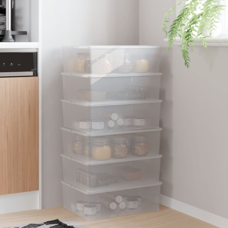 vidaXL Aufbewahrungsboxen 6 Stk. Kunststoff 10 L Stapelbar vidaXL Aufbewahrungsboxen 6 Stk. Kunststoff 10 L Stapelbar