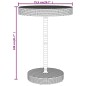vidaXL 5-tlg. Gartenbar-Set Schwarz Poly Rattan & Massivholz Akazie vidaXL 5-tlg. Gartenbar-Set Schwarz Poly Rattan & Massivholz Akazie