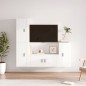 vidaXL 4-tlg. TV-Schrank-Set Weiß Holzwerkstoff vidaXL 4-tlg. TV-Schrank-Set Weiß Holzwerkstoff