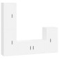 vidaXL 4-tlg. TV-Schrank-Set Weiß Holzwerkstoff vidaXL 4-tlg. TV-Schrank-Set Weiß Holzwerkstoff