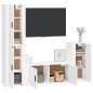 vidaXL 4-tlg. TV-Schrank-Set Weiß Holzwerkstoff vidaXL 4-tlg. TV-Schrank-Set Weiß Holzwerkstoff