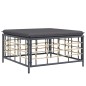 vidaXL 10-tlg. Garten-Lounge-Set mit Kissen Anthrazit Poly Rattan vidaXL 10-tlg. Garten-Lounge-Set mit Kissen Anthrazit Poly Rattan