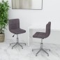 Esszimmerstühle 2 Stk. Drehbar Taupe Stoff Esszimmerstühle 2 Stk. Drehbar Taupe Stoff