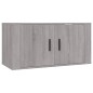 vidaXL 3-tlg. TV-Schrank-Set Grau Sonoma Holzwerkstoff vidaXL 3-tlg. TV-Schrank-Set Grau Sonoma Holzwerkstoff