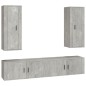vidaXL 4-tlg. TV-Schrank-Set Betongrau Holzwerkstoff vidaXL 4-tlg. TV-Schrank-Set Betongrau Holzwerkstoff