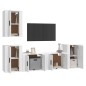 vidaXL 5-tlg. TV-Schrank-Set Hochglanz-Weiß Holzwerkstoff vidaXL 5-tlg. TV-Schrank-Set Hochglanz-Weiß Holzwerkstoff