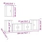 vidaXL 5-tlg. TV-Schrank-Set Hochglanz-Weiß Holzwerkstoff vidaXL 5-tlg. TV-Schrank-Set Hochglanz-Weiß Holzwerkstoff
