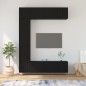 vidaXL 7-tlg. TV-Schrank-Set Schwarz Holzwerkstoff vidaXL 7-tlg. TV-Schrank-Set Schwarz Holzwerkstoff