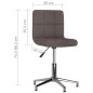 Esszimmerstühle 2 Stk. Drehbar Taupe Stoff Esszimmerstühle 2 Stk. Drehbar Taupe Stoff