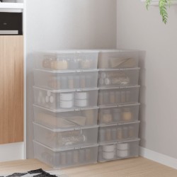 vidaXL Aufbewahrungsboxen 12 Stk. Kunststoff 5 L Stapelbar