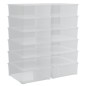 vidaXL Aufbewahrungsboxen 12 Stk. Kunststoff 5 L Stapelbar vidaXL Aufbewahrungsboxen 12 Stk. Kunststoff 5 L Stapelbar