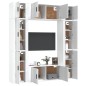 vidaXL 8-tlg. TV-Schrank-Set Hochglanz-Weiß Holzwerkstoff vidaXL 8-tlg. TV-Schrank-Set Hochglanz-Weiß Holzwerkstoff