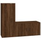 vidaXL 2-tlg. TV-Schrank-Set Braun Eichen-Optik Holzwerkstoff vidaXL 2-tlg. TV-Schrank-Set Braun Eichen-Optik Holzwerkstoff