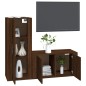 vidaXL 2-tlg. TV-Schrank-Set Braun Eichen-Optik Holzwerkstoff vidaXL 2-tlg. TV-Schrank-Set Braun Eichen-Optik Holzwerkstoff