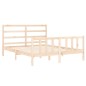 vidaXL Massivholzbett mit Kopfteil 160x200 cm vidaXL Massivholzbett mit Kopfteil 160x200 cm