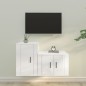 vidaXL 2-tlg. TV-Schrank-Set Hochglanz-Weiß Holzwerkstoff vidaXL 2-tlg. TV-Schrank-Set Hochglanz-Weiß Holzwerkstoff