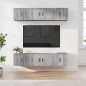 vidaXL 6-tlg. TV-Schrank-Set Grau Sonoma Holzwerkstoff vidaXL 6-tlg. TV-Schrank-Set Grau Sonoma Holzwerkstoff