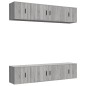 vidaXL 6-tlg. TV-Schrank-Set Grau Sonoma Holzwerkstoff vidaXL 6-tlg. TV-Schrank-Set Grau Sonoma Holzwerkstoff
