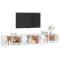 vidaXL TV-Wandschränke 3 Stk. Hochglanz-Weiß 80x34,5x40 cm vidaXL TV-Wandschränke 3 Stk. Hochglanz-Weiß 80x34,5x40 cm