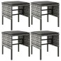 vidaXL 6-tlg. Garten-Essgruppe mit Kissen Grau Poly Rattan vidaXL 6-tlg. Garten-Essgruppe mit Kissen Grau Poly Rattan