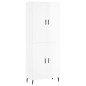 Highboard Hochglanz-Weiß 69,5x34x180 cm Holzwerkstoff Highboard Hochglanz-Weiß 69,5x34x180 cm Holzwerkstoff