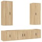 vidaXL 5-tlg. TV-Schrank-Set Sonoma-Eiche Holzwerkstoff vidaXL 5-tlg. TV-Schrank-Set Sonoma-Eiche Holzwerkstoff