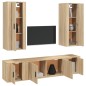 vidaXL 5-tlg. TV-Schrank-Set Sonoma-Eiche Holzwerkstoff vidaXL 5-tlg. TV-Schrank-Set Sonoma-Eiche Holzwerkstoff