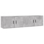 vidaXL TV-Wandschränke 2 Stk. Betongrau 80x34,5x40 cm vidaXL TV-Wandschränke 2 Stk. Betongrau 80x34,5x40 cm