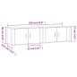 vidaXL TV-Wandschränke 2 Stk. Betongrau 80x34,5x40 cm vidaXL TV-Wandschränke 2 Stk. Betongrau 80x34,5x40 cm