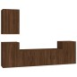 vidaXL 5-tlg. TV-Schrank-Set Braun Eichen-Optik Holzwerkstoff vidaXL 5-tlg. TV-Schrank-Set Braun Eichen-Optik Holzwerkstoff