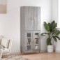 vidaXL Highboard Grau Sonoma 69,5x34x180 cm Holzwerkstoff vidaXL Highboard Grau Sonoma 69,5x34x180 cm Holzwerkstoff