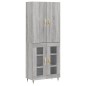 vidaXL Highboard Grau Sonoma 69,5x34x180 cm Holzwerkstoff vidaXL Highboard Grau Sonoma 69,5x34x180 cm Holzwerkstoff
