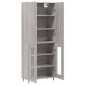 vidaXL Highboard Grau Sonoma 69,5x34x180 cm Holzwerkstoff vidaXL Highboard Grau Sonoma 69,5x34x180 cm Holzwerkstoff