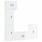 vidaXL 5-tlg. TV-Schrank-Set Hochglanz-Weiß Holzwerkstoff vidaXL 5-tlg. TV-Schrank-Set Hochglanz-Weiß Holzwerkstoff