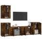 vidaXL 5-tlg. TV-Schrank-Set Räuchereiche Holzwerkstoff vidaXL 5-tlg. TV-Schrank-Set Räuchereiche Holzwerkstoff