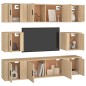 vidaXL 8-tlg. TV-Schrank-Set Sonoma-Eiche Holzwerkstoff vidaXL 8-tlg. TV-Schrank-Set Sonoma-Eiche Holzwerkstoff