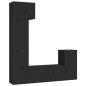 vidaXL 5-tlg. TV-Schrank-Set Schwarz Holzwerkstoff vidaXL 5-tlg. TV-Schrank-Set Schwarz Holzwerkstoff