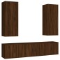 vidaXL 5-tlg. TV-Schrank-Set Braun Eichen-Optik Holzwerkstoff vidaXL 5-tlg. TV-Schrank-Set Braun Eichen-Optik Holzwerkstoff