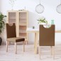 Esszimmerstühle 2 Stk. Braun Stoff Esszimmerstühle 2 Stk. Braun Stoff