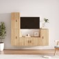 vidaXL 4-tlg. TV-Schrank-Set Sonoma-Eiche Holzwerkstoff vidaXL 4-tlg. TV-Schrank-Set Sonoma-Eiche Holzwerkstoff