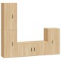 vidaXL 4-tlg. TV-Schrank-Set Sonoma-Eiche Holzwerkstoff vidaXL 4-tlg. TV-Schrank-Set Sonoma-Eiche Holzwerkstoff
