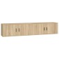 vidaXL TV-Wandschränke 2 Stk. Sonoma-Eiche 100x34,5x40 cm vidaXL TV-Wandschränke 2 Stk. Sonoma-Eiche 100x34,5x40 cm