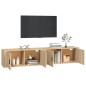vidaXL TV-Wandschränke 2 Stk. Sonoma-Eiche 100x34,5x40 cm vidaXL TV-Wandschränke 2 Stk. Sonoma-Eiche 100x34,5x40 cm