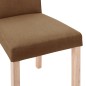 Esszimmerstühle 2 Stk. Braun Stoff Esszimmerstühle 2 Stk. Braun Stoff