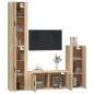 vidaXL 4-tlg. TV-Schrank-Set Sonoma-Eiche Holzwerkstoff vidaXL 4-tlg. TV-Schrank-Set Sonoma-Eiche Holzwerkstoff